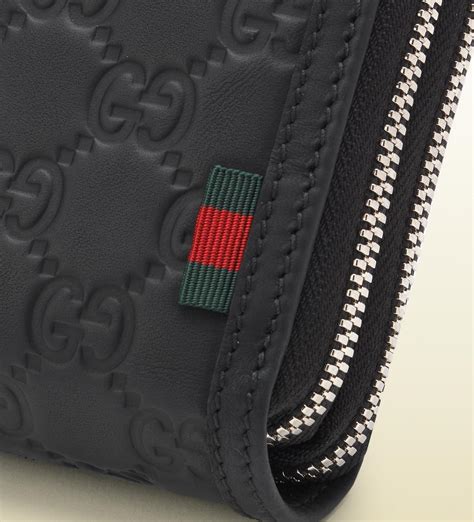 gucci zip around wallet men's